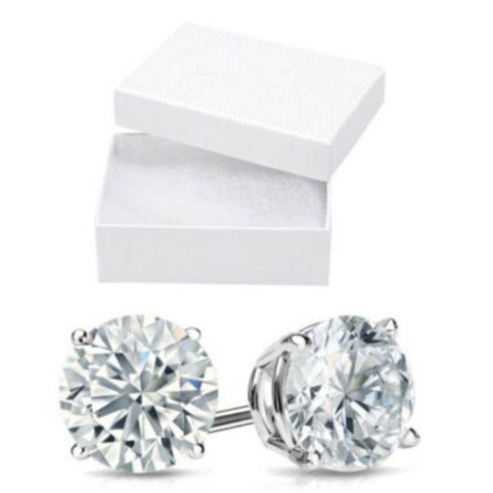SWAROVSKI STUD EARRINGS - Picture 2 of 2